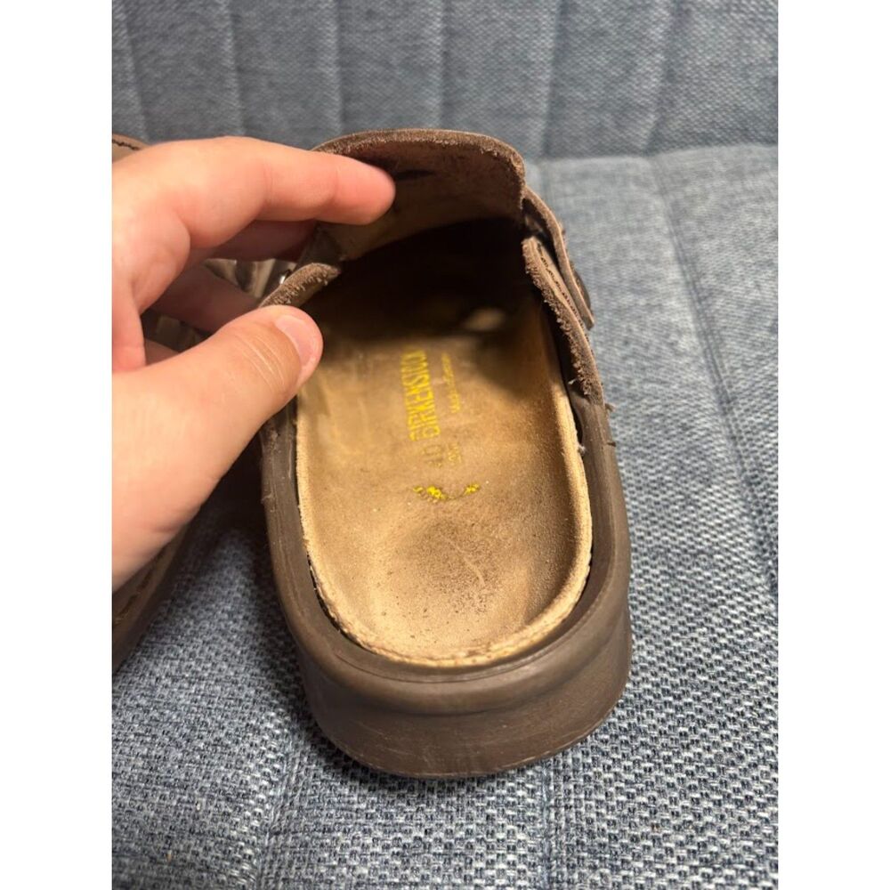 Birkenstock Tatami Clog Sandal Shoes Size 9 W 7 M s 40 Tan Removable Footbed - Picture 6 of 6